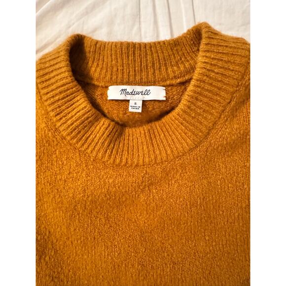 Women’s Madewell Sweater Sz S Cozy Birchmont Cotton Pullover Side Button Accents - Picture 3 of 6